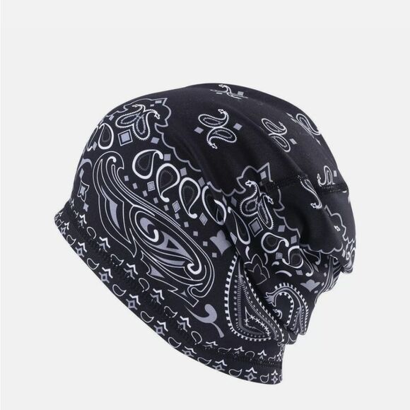 Fashion Unisex Women Men Beanie Hat Skull Fitted Plain Head Wrap Sport Wave Caps - Picture 2 of 2